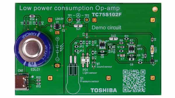 低消費電力オペアンプTC75S102F応用回路