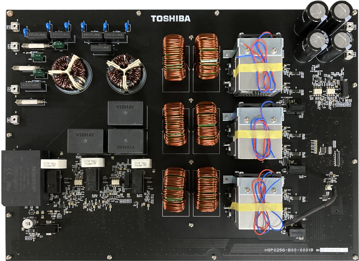 This is a picture of the Vienna rectifier circuit PFC power supply that supports 3-phase AC 400V input.
