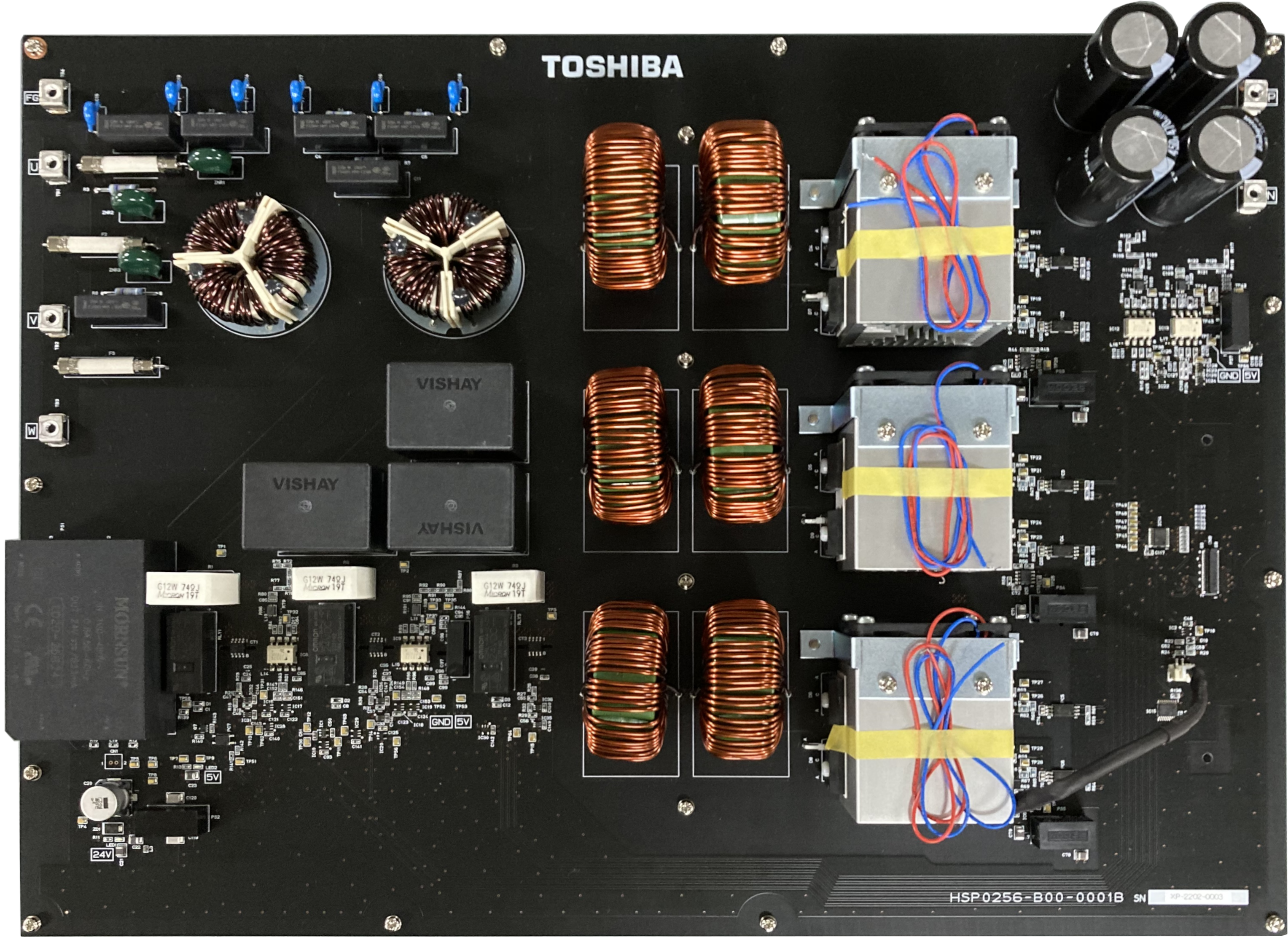 これは、3相AC 400 V入力対応　Vienna整流回路PFC電源 の画像です。