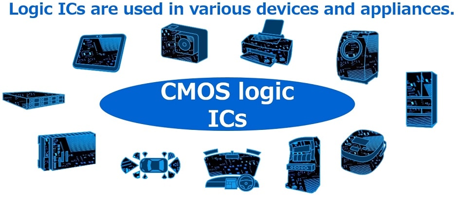 CMOS logic ICs