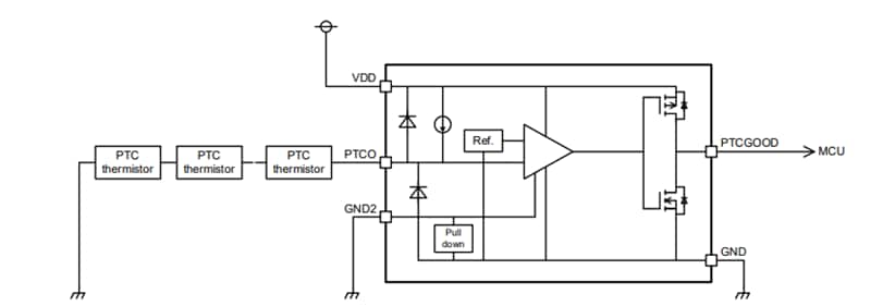Fig. 1 Internal block diagram of Thermoflagger™ (TCTH0xAE series)