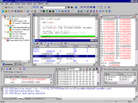 Image of debugger screen 