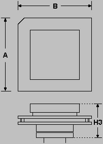 External dimensions of MCU mount adapters