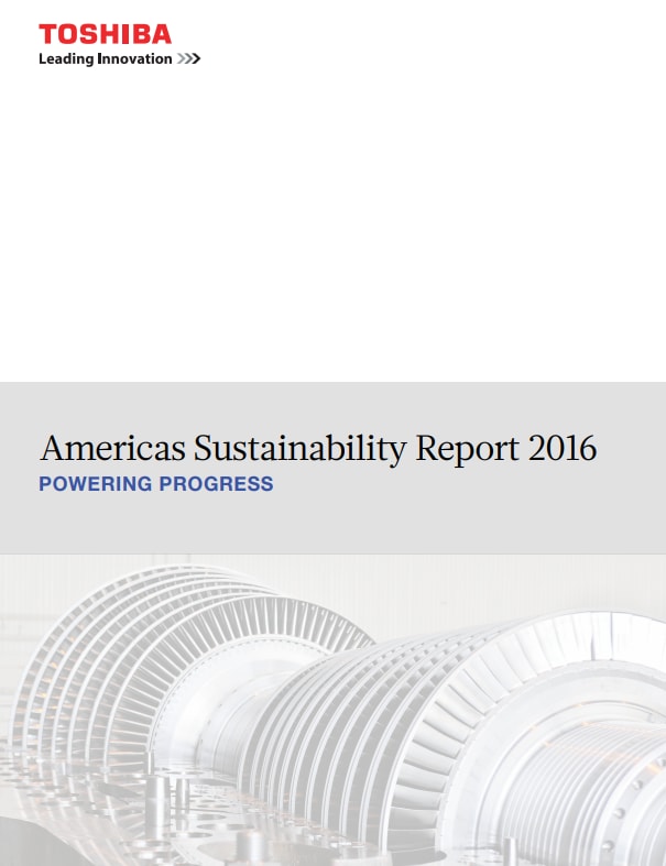 Toshiba 2016 Sustainability Report