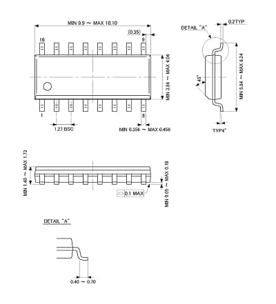 P-SOP16-0410-1.27-002 | Package & Packing Information | Toshiba ...